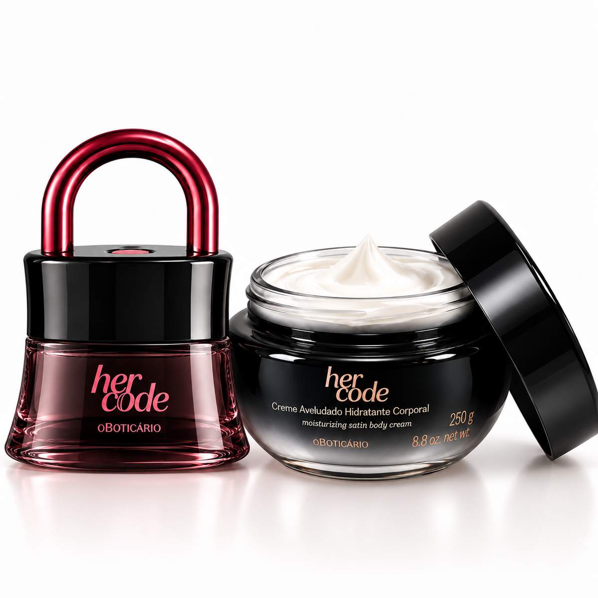 O Boticário Her Code Clímax Eau de Parfum 50 ml et Crème Corps Her Code 250 g